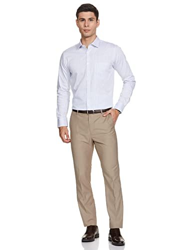 PARK AVENUE Men's Slim Shirt (PMSX16672-B4_Medium Blue 2XL) - Image 3