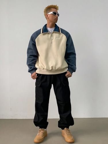 JVX Men Sweatshirts || Sweatshirts for Men || Wool Sweater || Unisex Hoodie ||Hoodie (SWEATSHIRT-09) (in, Alpha, S, Navy) - Image 4