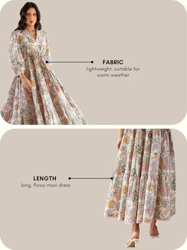 GRECIILOOKS Dress for Women Stylish | One Piece Dress for Women Long | Women Dress | Long Dress for Women | Maxi Dress for Women (in, Alpha, M, Regular, Multicolor) - Image 5