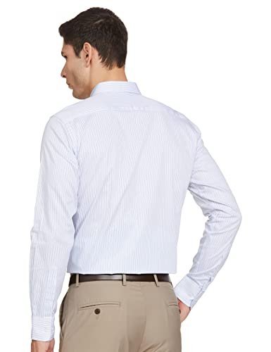 PARK AVENUE Men's Slim Shirt (PMSX16672-B4_Medium Blue 2XL) - Image 5