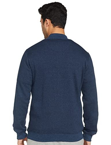 Symbol Men's Cotton Blend High Neck Fleece Regular Fit Sweatshirt Iris Navy Mel Large - Image 8