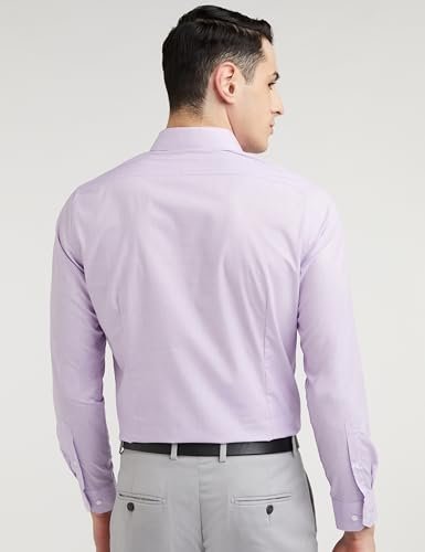 Van Heusen Men's Cotton Slim Fit Formal Shirt (Vhsfrslb145826_Pale Purple 42) - Image 6
