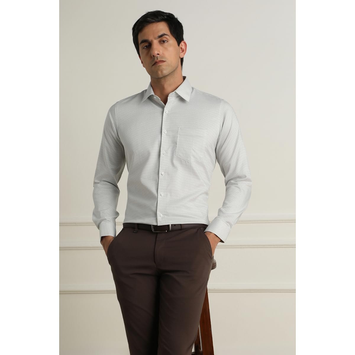 Van Heusen_Mens__Shirt_(VHSFMSLB354433_Beige_42) - Image 5