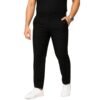 Men's Regular Fit Formal Stretchable Trousers with Expandable Waist | Skin-Friendly Lycra Solid Pant (in, Numeric, 30, Regular, Black)