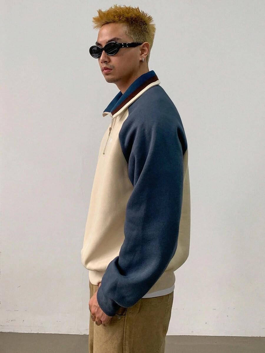 JVX Men Sweatshirts || Sweatshirts for Men || Wool Sweater || Unisex Hoodie ||Hoodie (SWEATSHIRT-09) (in, Alpha, S, Navy) - Image 2