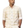 Majestic Man Comfort Slim Fit Pure Cotton Checked Casual Shirt (in, Alpha, L, Regular, Lemon)