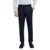 Raymond Men Contemporary Fit Shark Skin Pattern Poly Wool Blend Flat Front Formal Trouser