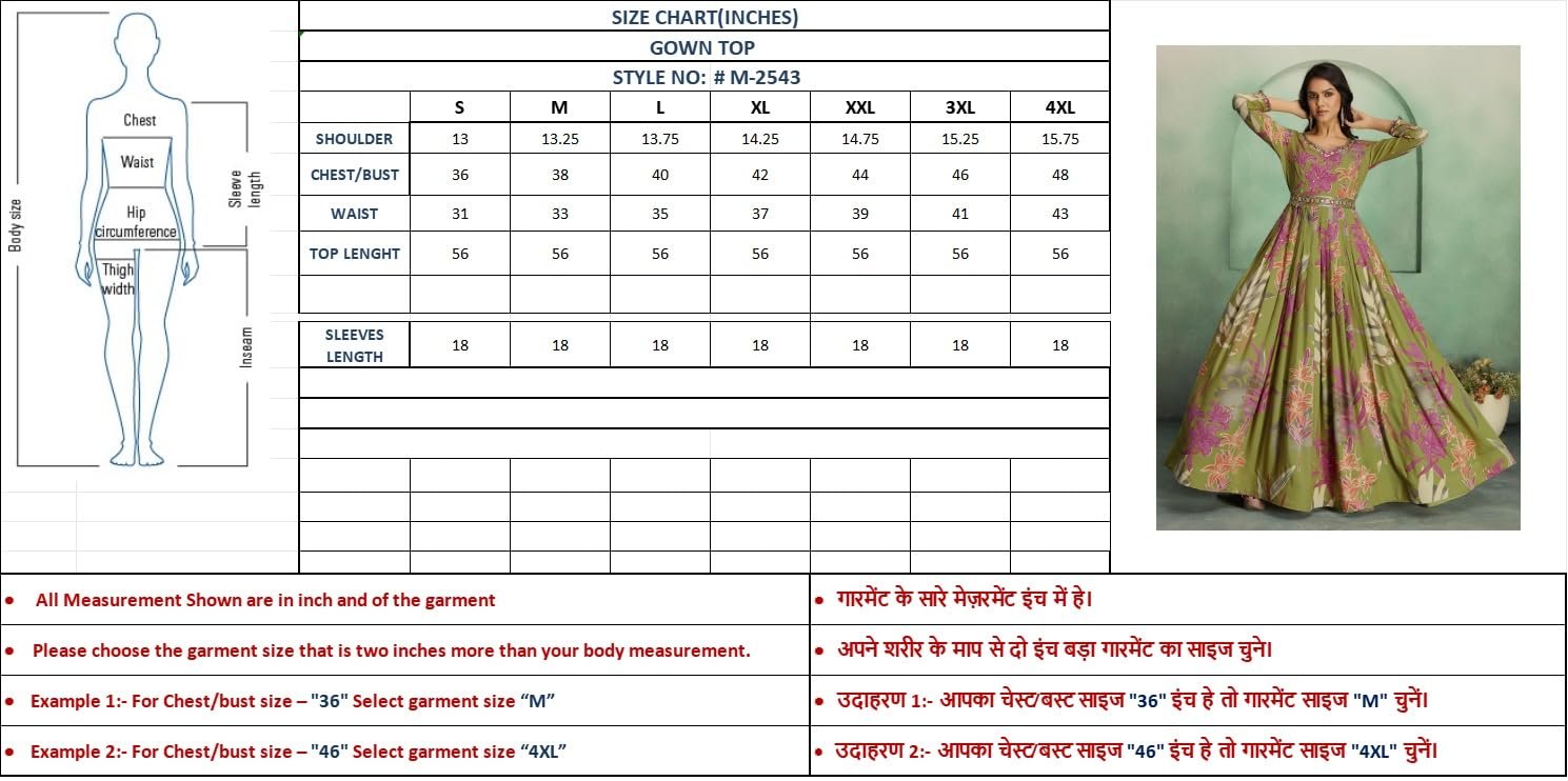 madhuram textiles Women's Rayon Print with Hand Embroidery Work Anarkali Long Gown(M-2543 Pink_Medium) - Image 5