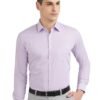 Van Heusen Men's Cotton Slim Fit Formal Shirt (Vhsfrslb145826_Pale Purple 42)