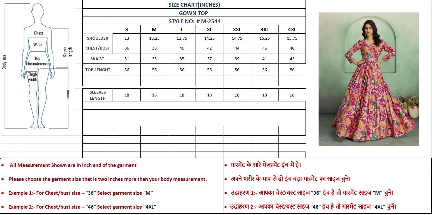 madhuram textiles Women's vetican Print with Hand Embroidery Work Anarkali Long Gown(M-2544 Pink_Small) - Image 5