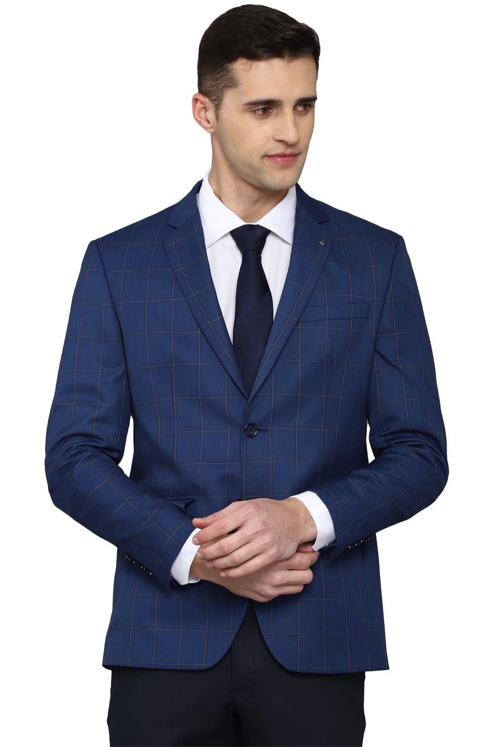 Louis Philippe Men's Blazer (LPBZMSLFV73434_Navy