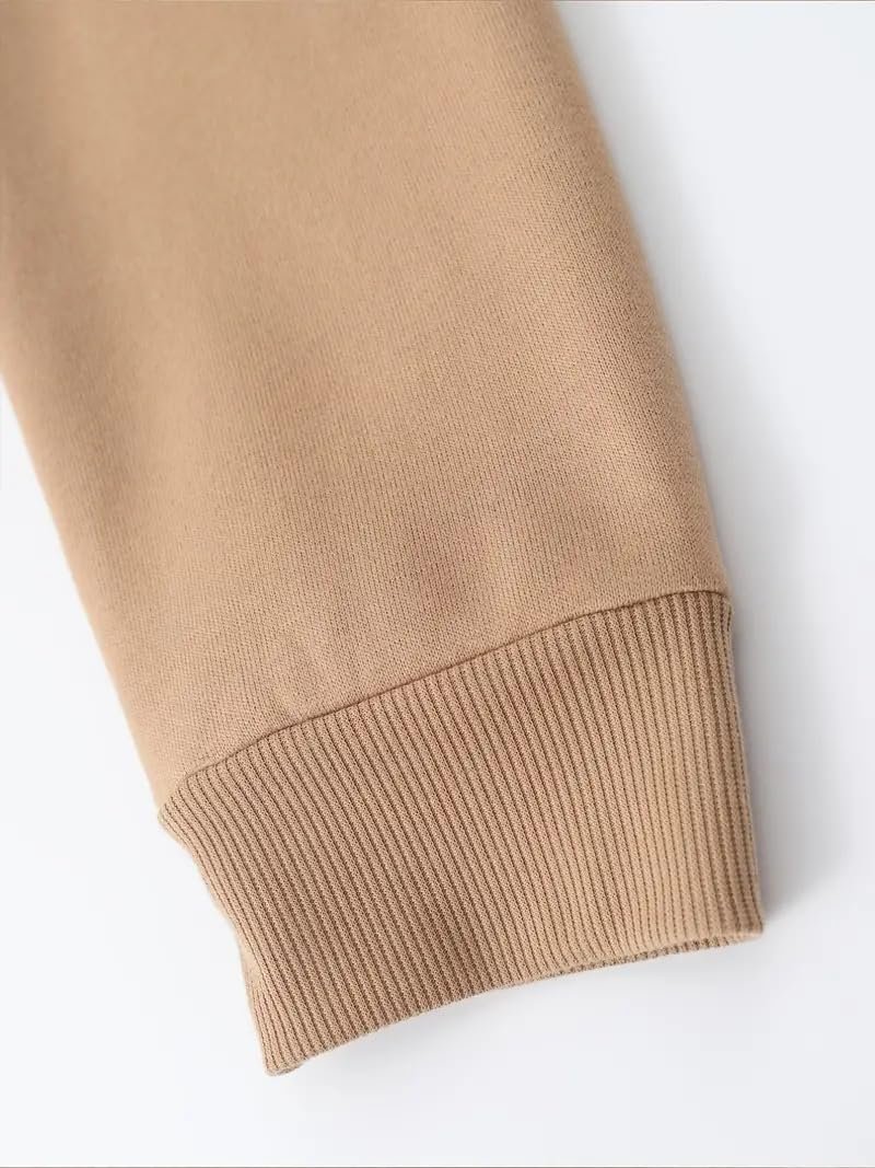 TagasMen's Hoodie with USA Print, Kangaroo Pocket and Drawstring Detail || Sweatshirt for Mens || Men Hoodies || hoodis||(MH-8015) Brown - Image 3