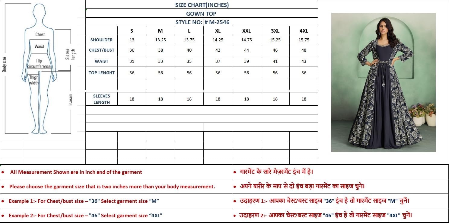 madhuram textiles Women's Rayon Print with Hand Embroidery Work Anarkali Long Gown(M-2546 Black_Small) - Image 5