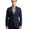 Arrow Men's Zero Calorie Slim Fit Herringbone Blazer Navy