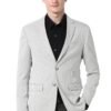 Peter England Men's Blazer (PIBZWNSFT77397_Grey