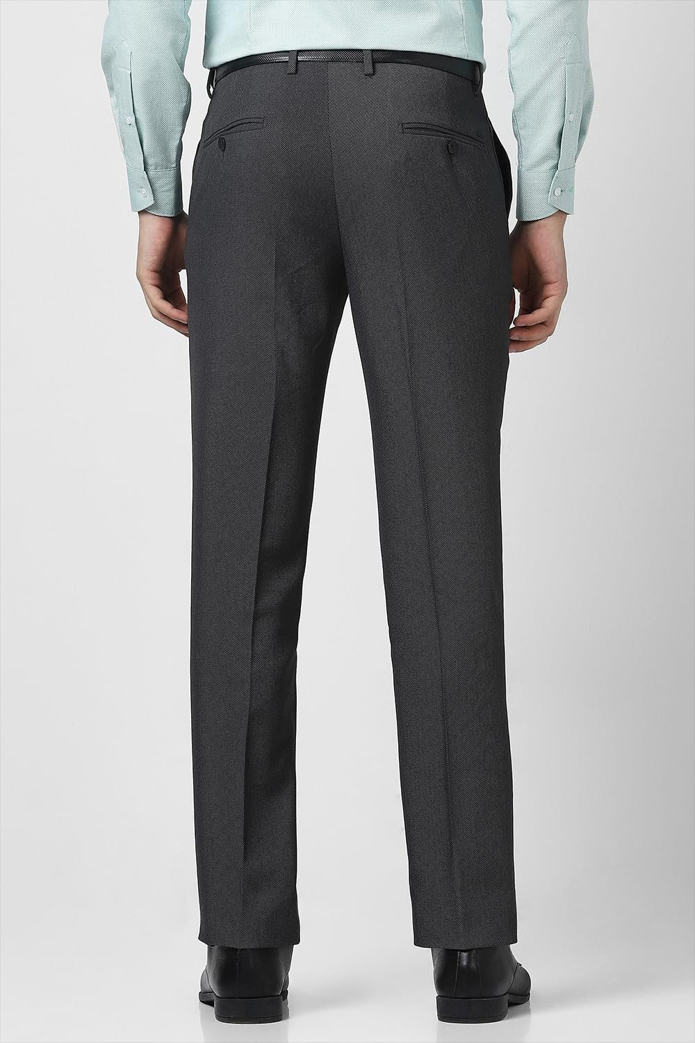 Van Heusen Men Mid Rise Slim Pants (VHTFFSLBN49924_Olive, 32 - Image 4