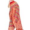 MANOHARI Women's Most Trendy Banarasi Woven Yellow with Multicolor Saree With Heavy Jacquard Work Saree With Blouse Piece