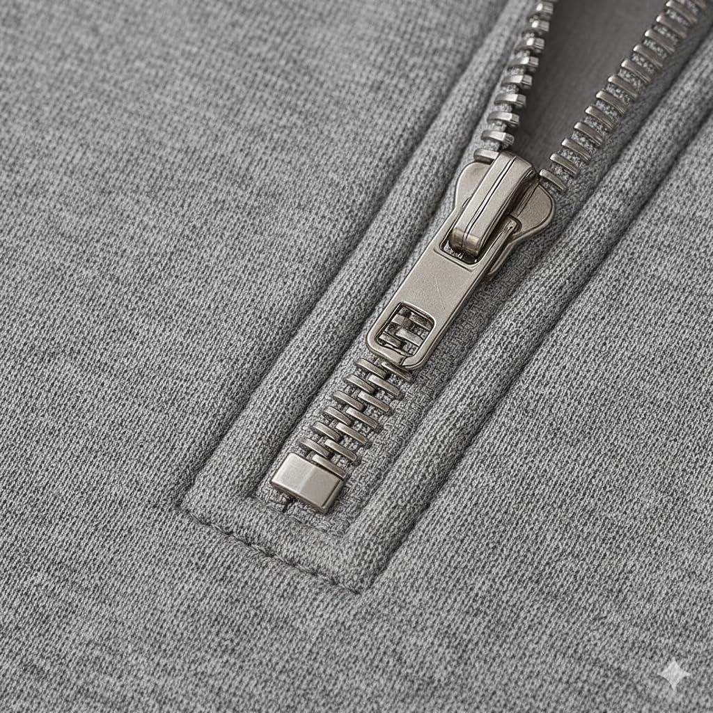 Mack Jonney Men’s Fleece Half-Zip Melange Color High Neck Sweatshirt | Warm & Stylish Winter Wear -M4593 - Image 3