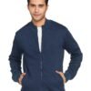 Symbol Men's Cotton Blend High Neck Fleece Regular Fit Sweatshirt Iris Navy Mel Large