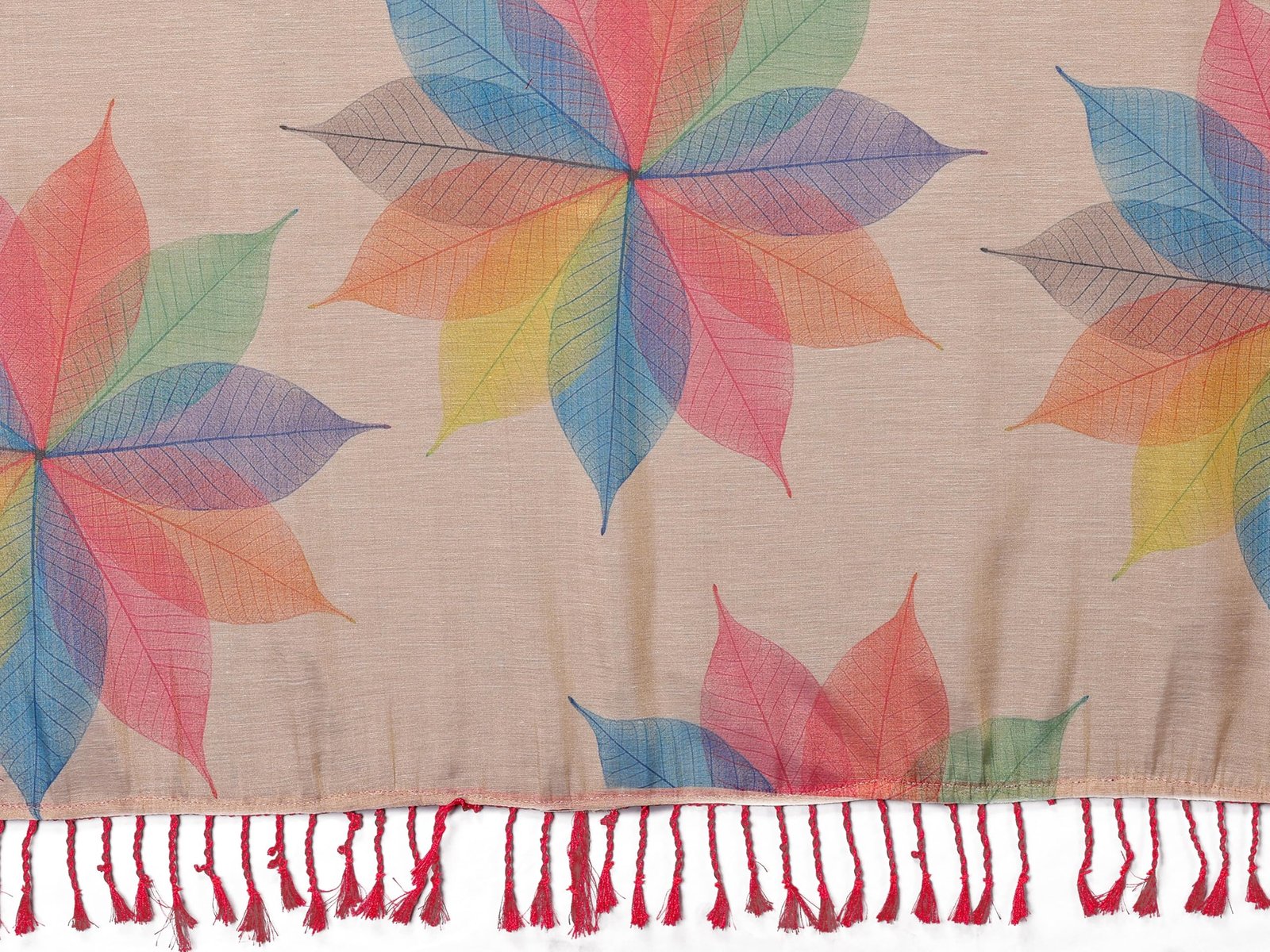 Yashika Women's Floral Digital Print Chandheri Saree with Unstitched Blouse Material_AZ-YS-P1-SASIKALA WHITE - Image 2