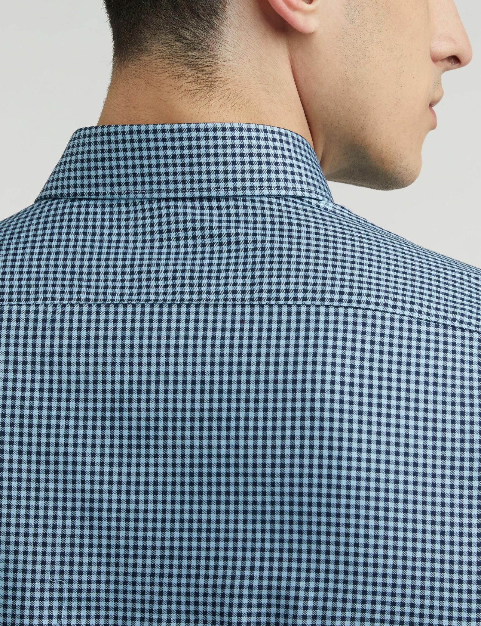 Van Heusen Men's Cotton Slim Fit Shirt (VHSFFSLBP63864_Dark Blue 42) - Image 2