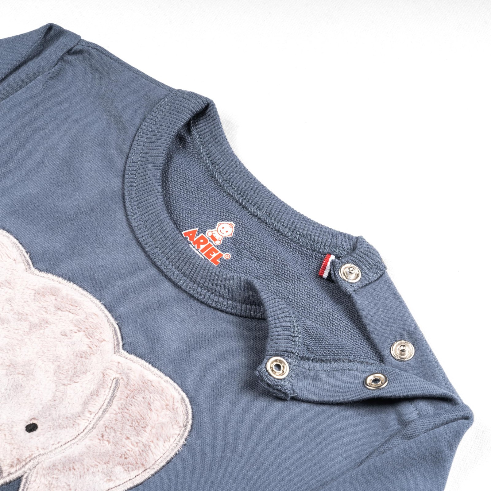 Real Basics Cotton Fleece Clothing Sets for Boys & Girls - Unisex Winter Clothing Sets Full Sleeve T-Shirt & Pant Pajama (elephanthead_18 Months-24 Months) - Image 4